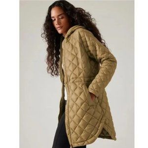 ATHLETA Whisper Featherless Parka Jacket M SERPENTINE Coat NWT